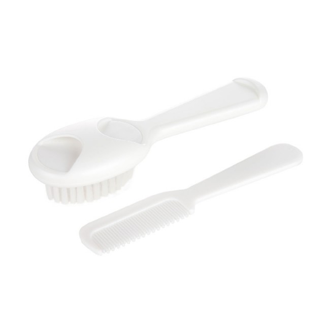 CANPOL BABY COMB AND BRUSH - WHITE